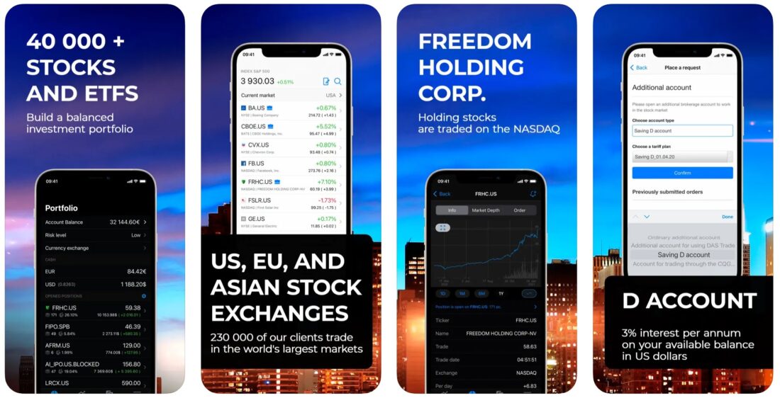 Freedom 24 investing app
