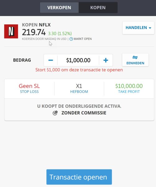 Buy Netflix shares.