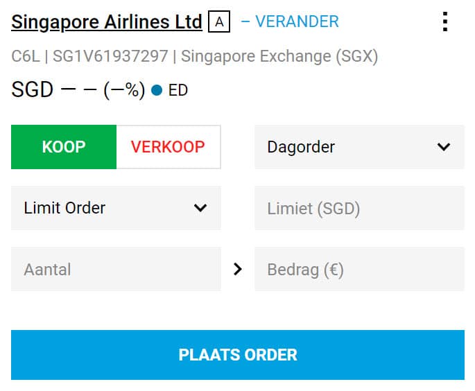 Buying Singaporean stocks.